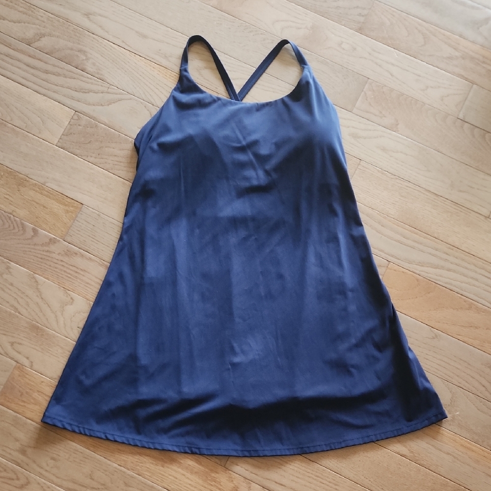 Navy Blue Athletice Slip Dress Sz L